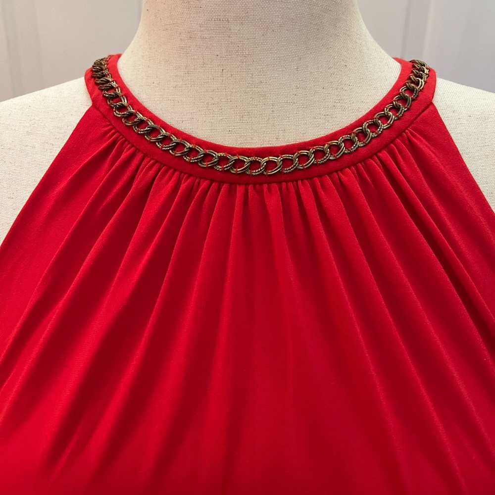 Cache Red Strapless Dress - Picture 4 of 8